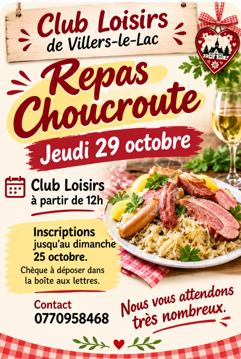 Choucroute Club Loisirs