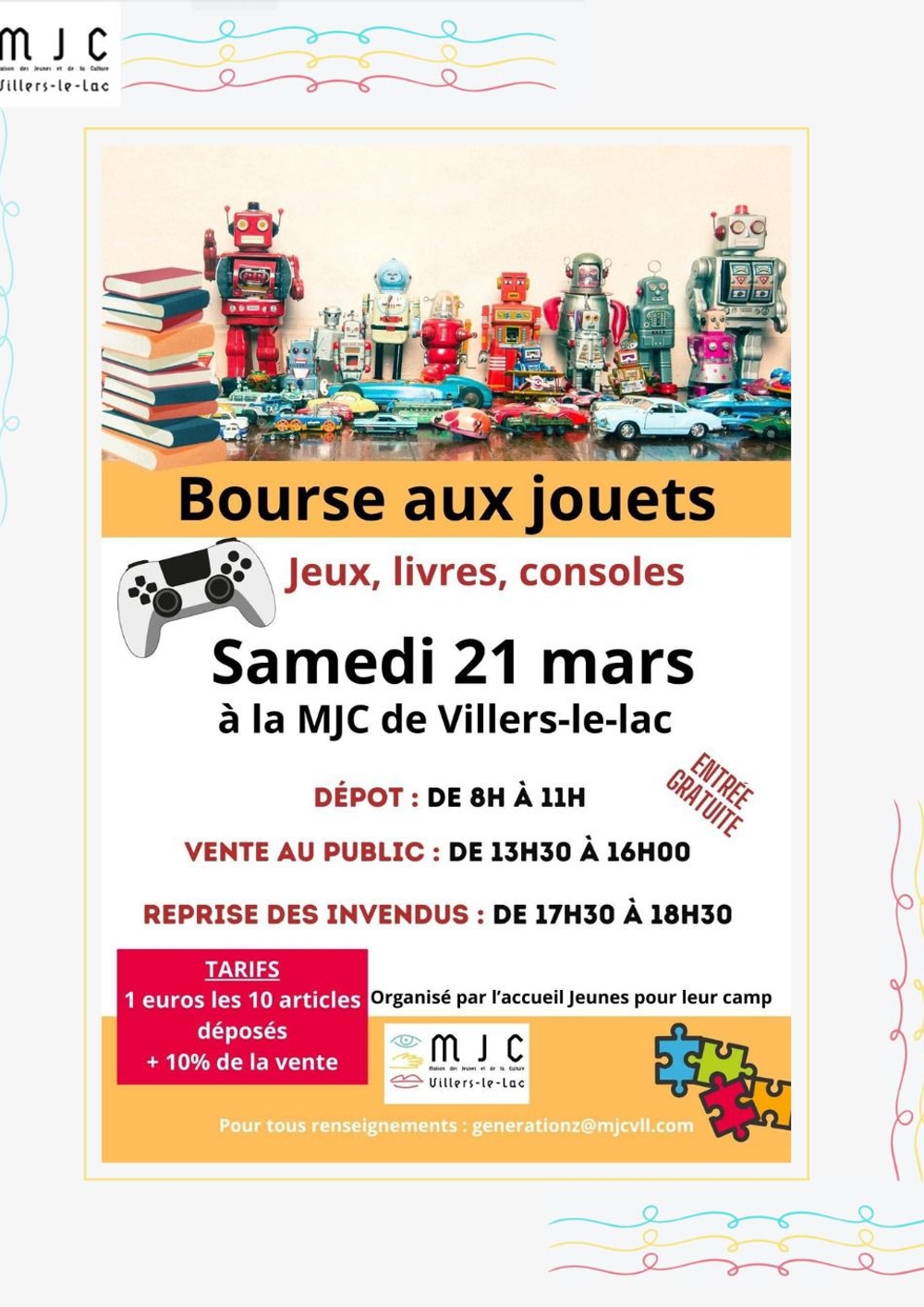 Bourse aux jouets