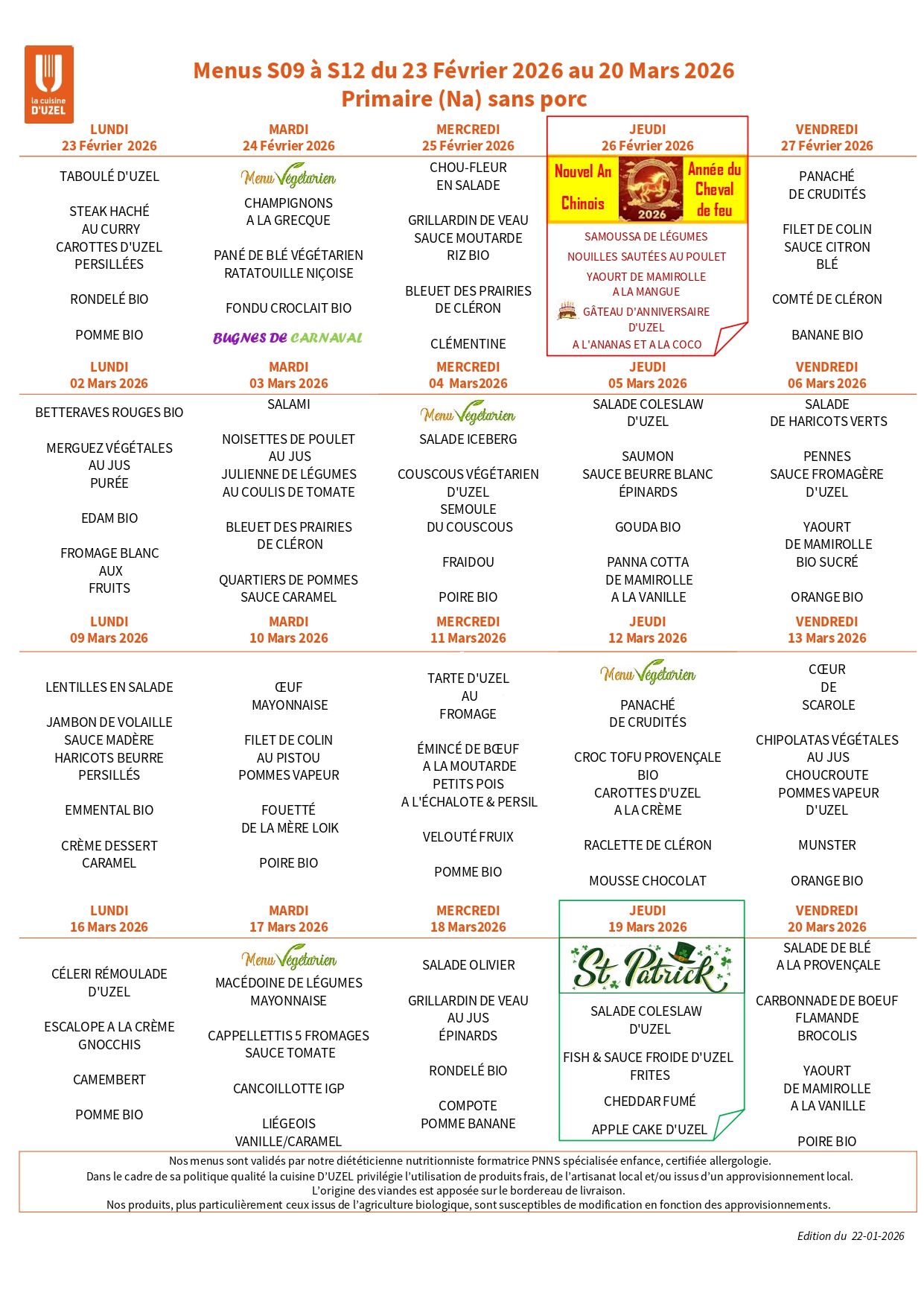 Menus Primaire Na 5 Sans Porc S09 S12 2026 Page 0001