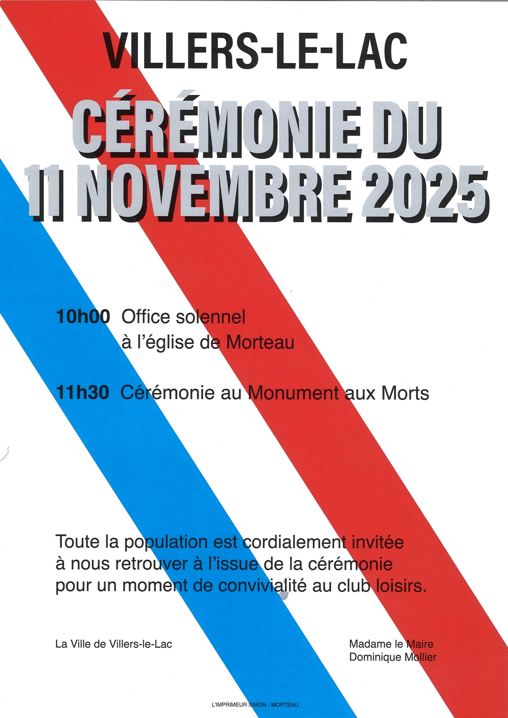 Cérémonie du 11 novembre