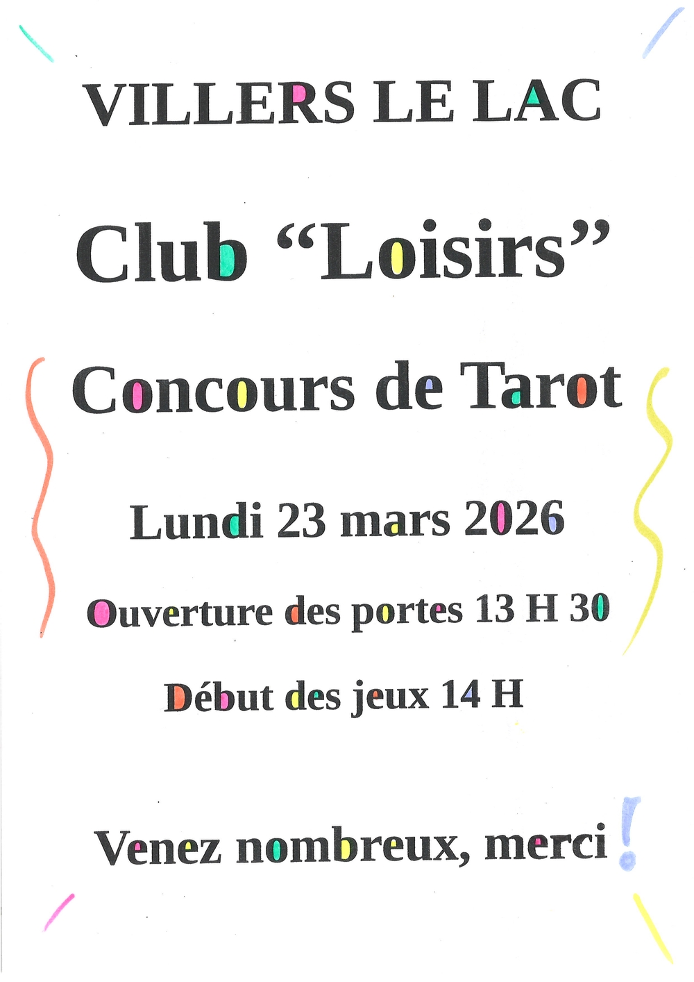 Concours de tarot