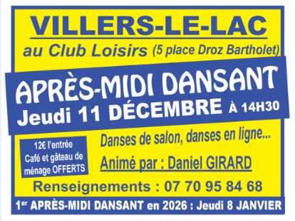 Club Loisirs Apres Midi Dansant